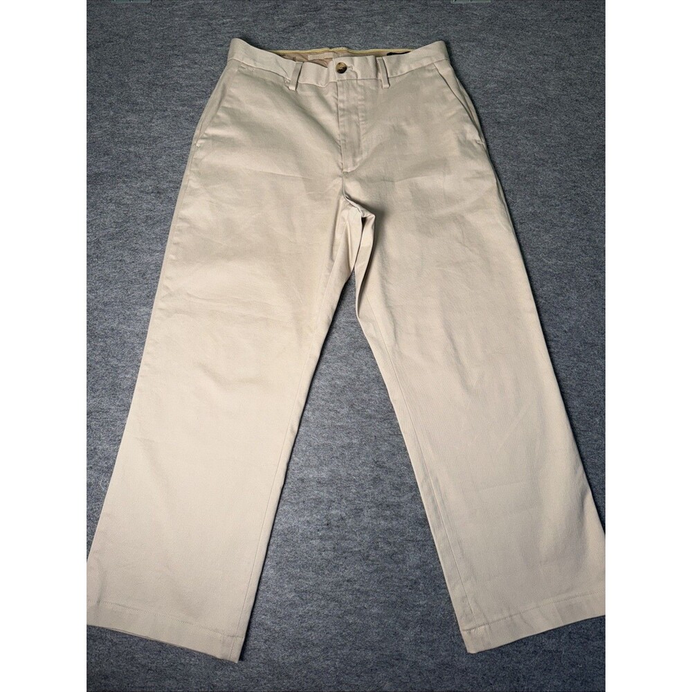 Banana Republic Dawson Chino Pants Khaki Beige Flat Front Mens Size 30x30
